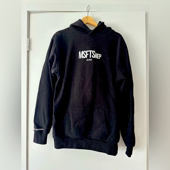 MSFTSREP Logo Cotton Hoodie Size XS Oversized Fit - Picture 3 of 7